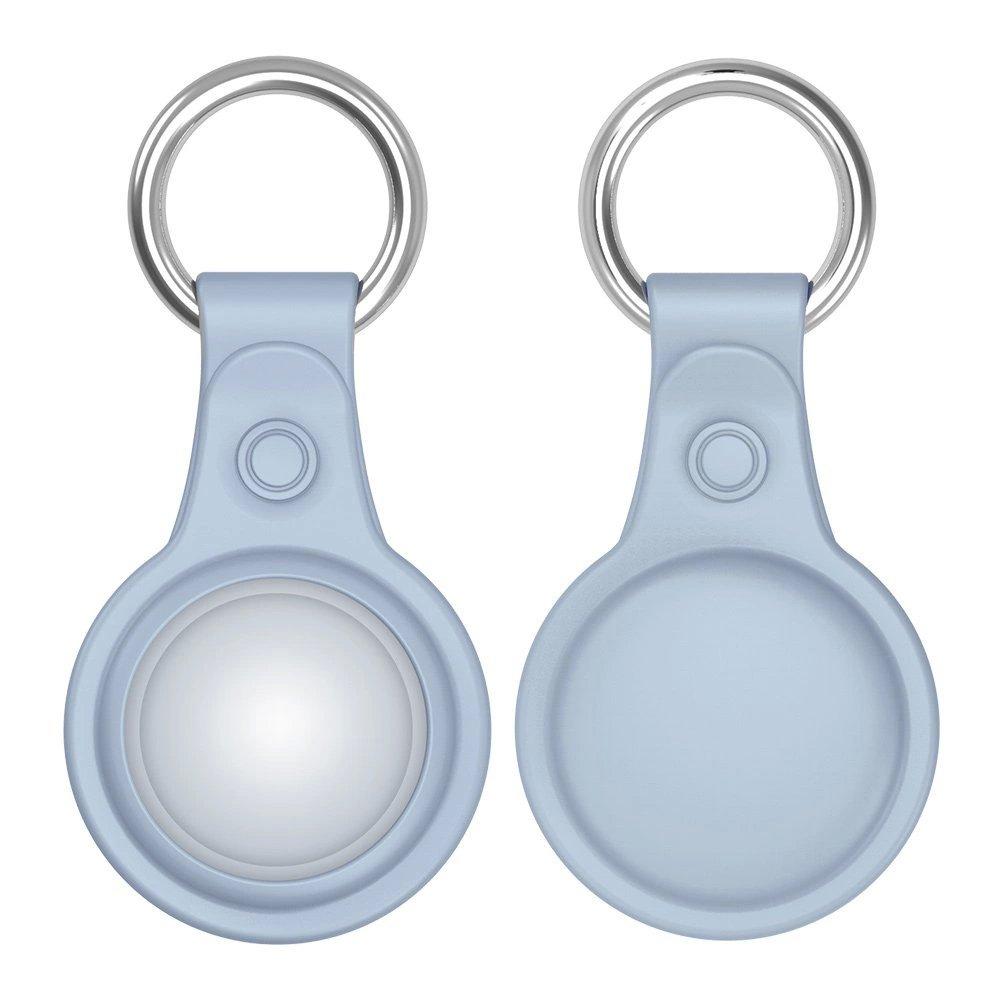 Dux Ducis 4pcs set Silikoninis flexible cover keychain loop Dėklas skirtas Apple AirTag (Juodas / Žalias / Rožinis / Mėlynas) 2