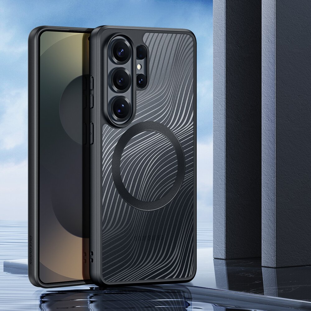 Samsung Galaxy S26 Ultra Dux Ducis Aimo Mag MagSafe dėklas – juodas 2 Samsung Galaxy S26 Ultra Dux Ducis Aimo Mag MagSafe dėklas – juodas 2