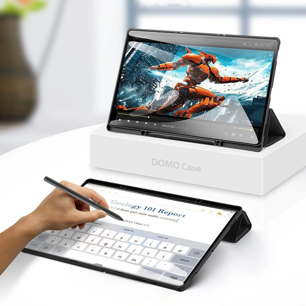 Dux Ducis Domo foldable cover skirtas tablet with Smart Sleep function Samsung Galaxy Tab S8/S9 Ultra stand Juodas 14 Dux Ducis Domo foldable cover skirtas tablet with Smart Sleep function Samsung Galaxy Tab S8/S9 Ultra stand Juodas 14