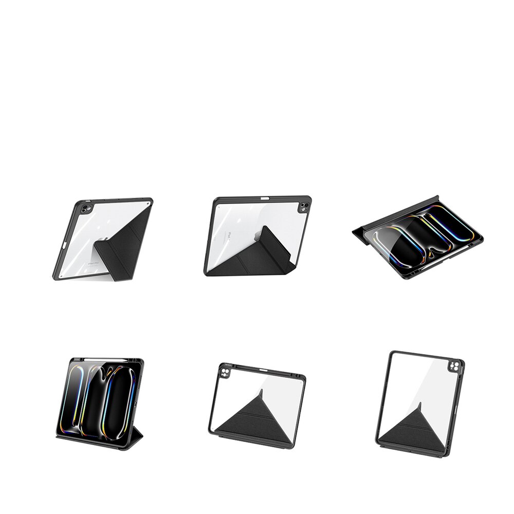 iPad Pro 13" (2024/2025) Dux Ducis Magi dėklas su stovu – juodas 4 iPad Pro 13" (2024/2025) Dux Ducis Magi dėklas su stovu – juodas 4