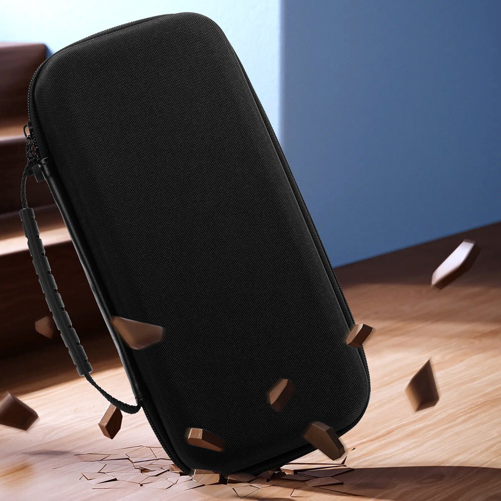 Nintendo Switch 2 Dux Ducis dėklas su rankena ir vieta žaidimams – juodas 4 Nintendo Switch 2 Dux Ducis dėklas su rankena ir vieta žaidimams – juodas 4