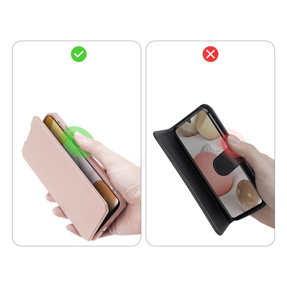 DUX DUCIS Skin X atverčiamas dėklas Samsung Galaxy A42 5G rožinis 9 DUX DUCIS Skin X atverčiamas dėklas Samsung Galaxy A42 5G rožinis 9