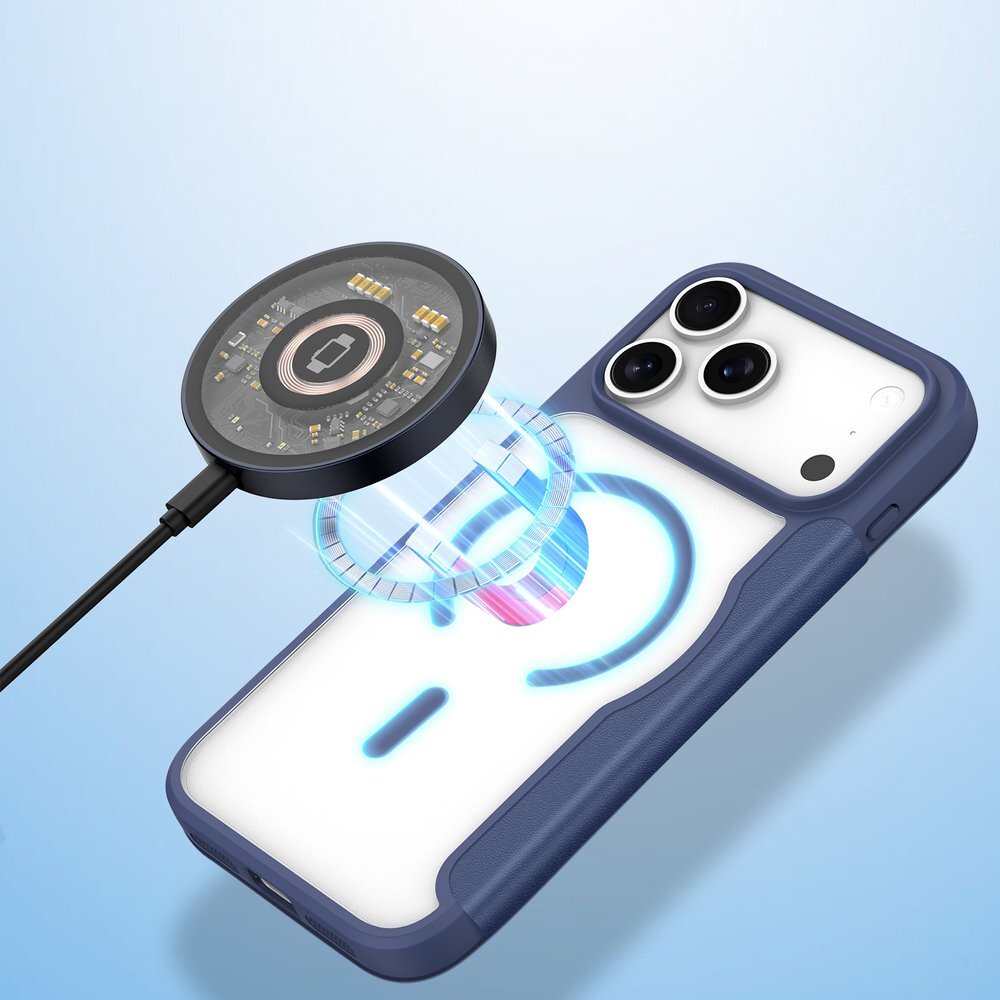 iPhone 17 Pro Max Dux Ducis Skin X Pro dėklas su pinigine, suderinamas su MagSafe – mėlynas 5 iPhone 17 Pro Max Dux Ducis Skin X Pro dėklas su pinigine, suderinamas su MagSafe – mėlynas 5