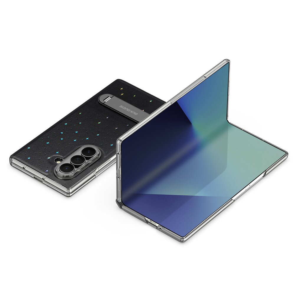 Samsung Galaxy Z Fold 7 Dux Ducis Stex dėklas su 360° stovu – juodas 3