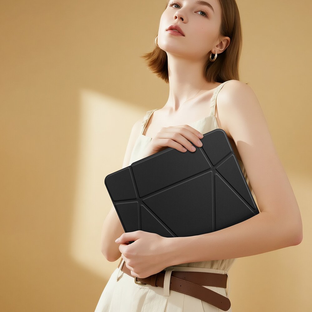 iPad Pro 13" (2024/2025) Dux Ducis Vers dėklas su stovu ir Apple Pencil laikikliu – juodas 7