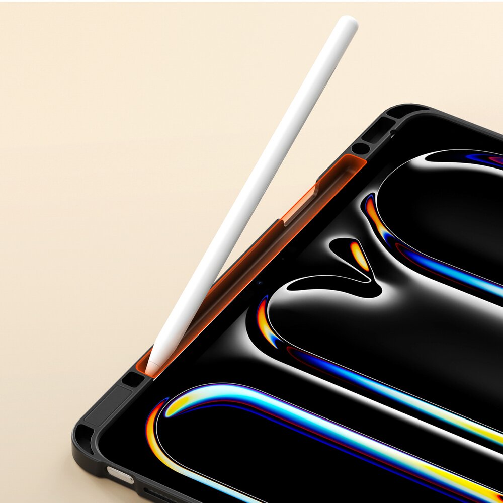 iPad Pro 13" (2024/2025) Dux Ducis Vers dėklas su stovu ir Apple Pencil laikikliu – juodas 8