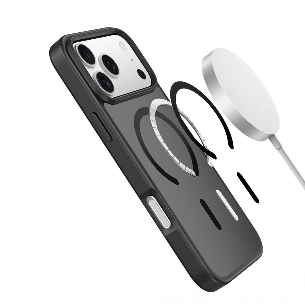 iPhone 17 Pro Max dėklas Dux Ducis Yind, MagSafe – juodas 5