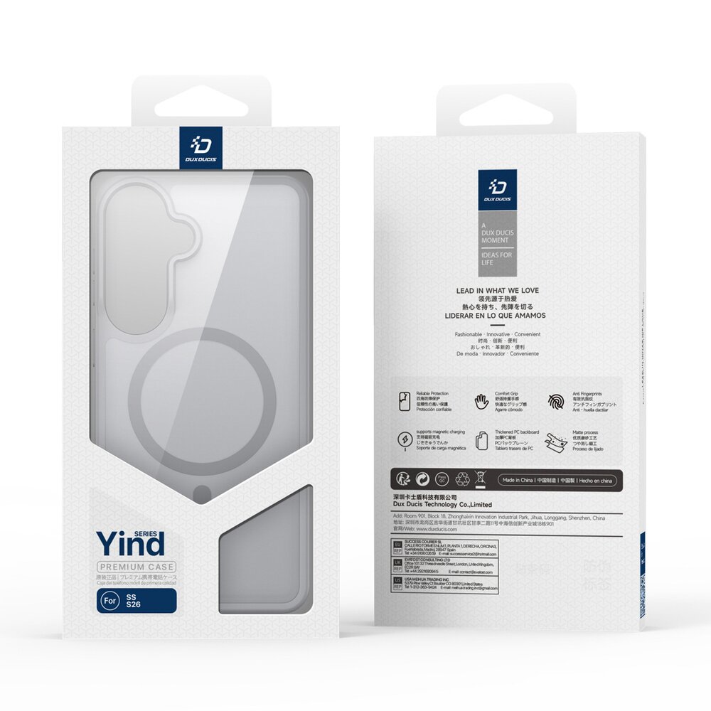 Samsung Galaxy S26 Dux Ducis Yind MagSafe dėklas – pilkas 9 Samsung Galaxy S26 Dux Ducis Yind MagSafe dėklas – pilkas 9