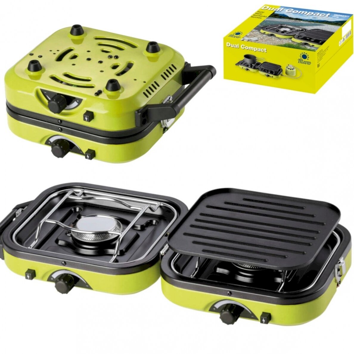 DUAL COMPACT + GRILL double camping stove DUAL COMPACT + GRILL double camping stove