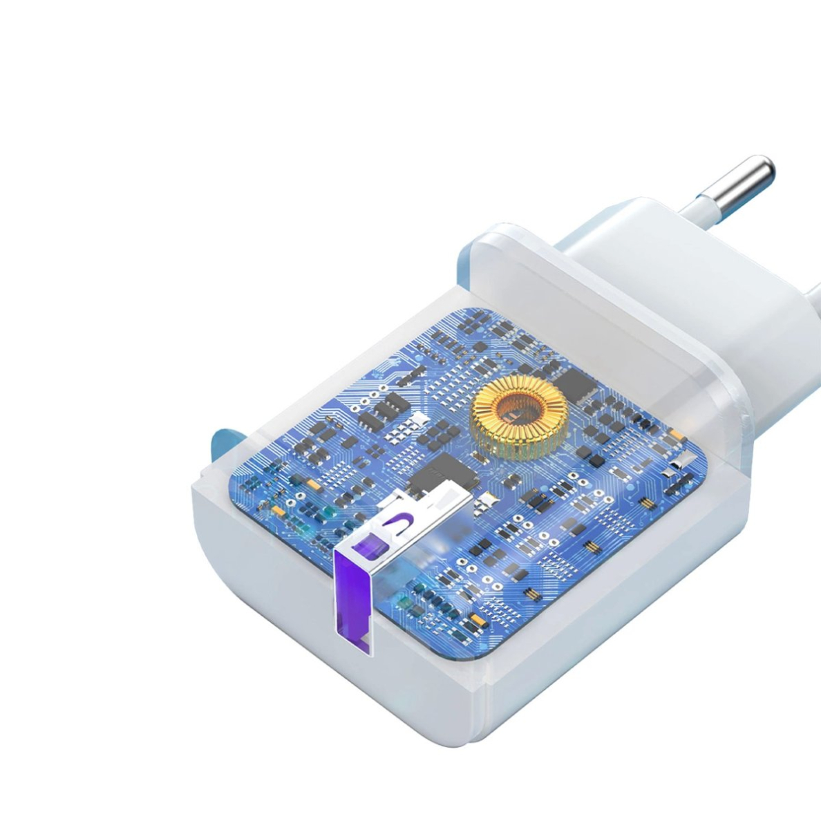 Dudao A20EU USB-A 18W tinklo įkroviklis – baltas 2