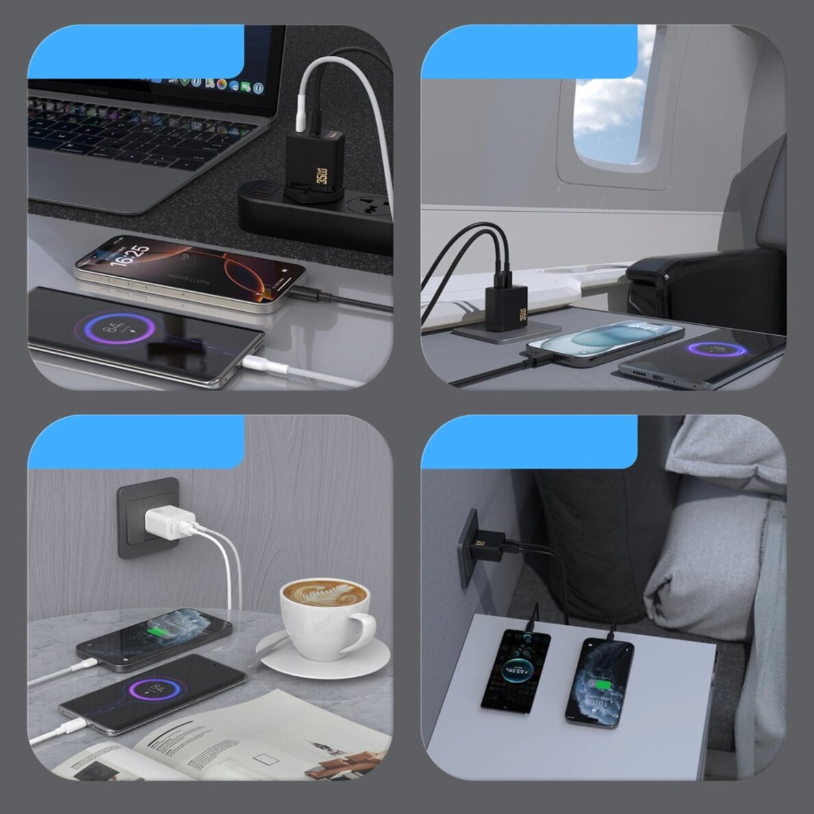 Sieninis įkroviklis Dudao A27 MaxC 35 W su USB-C kabeliu – juodas 6 Sieninis įkroviklis Dudao A27 MaxC 35 W su USB-C kabeliu – juodas 6