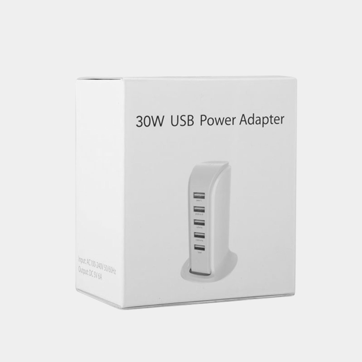 Dudao charger 5x USB with built-in power cable EU white (A5EU) 4 Dudao charger 5x USB with built-in power cable EU white (A5EU) 4