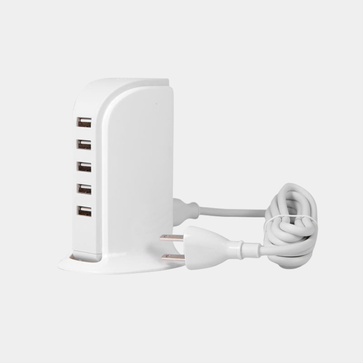 Dudao charger 5x USB with built-in power cable EU white (A5EU) 5 Dudao charger 5x USB with built-in power cable EU white (A5EU) 5