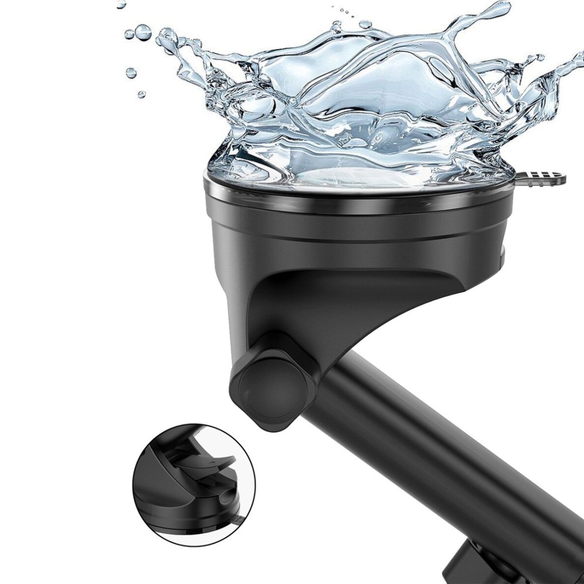 Automobilinis telefono laikiklis Dudao F5N+ su siurbtuku, gravitacinis – juodas 1 Automobilinis telefono laikiklis Dudao F5N+ su siurbtuku, gravitacinis – juodas 1