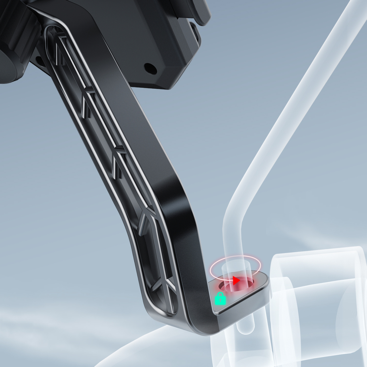 Dudao F7C+ bicycle / motorcycle phone holder - black 6 Dudao F7C+ bicycle / motorcycle phone holder - black 6