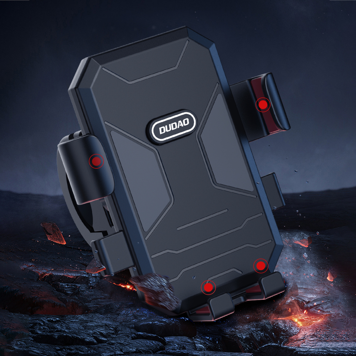 Dudao F7C+ bicycle / motorcycle phone holder - black 7 Dudao F7C+ bicycle / motorcycle phone holder - black 7