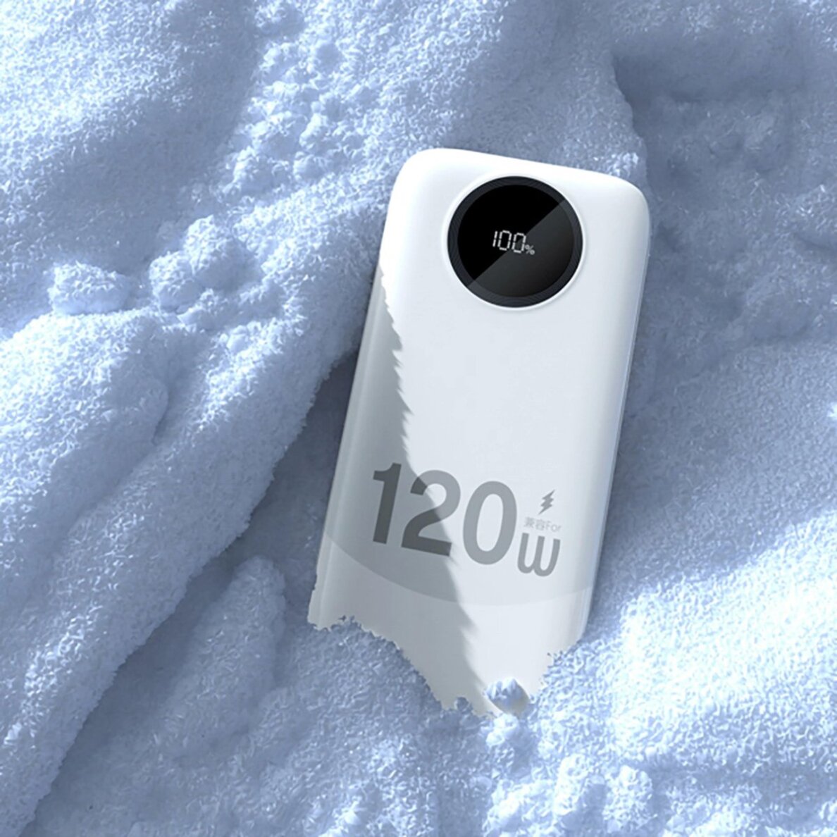 Išorinė baterija Dudao K13 120 W 10000 mAh su integruotu kabeliu – balta 1