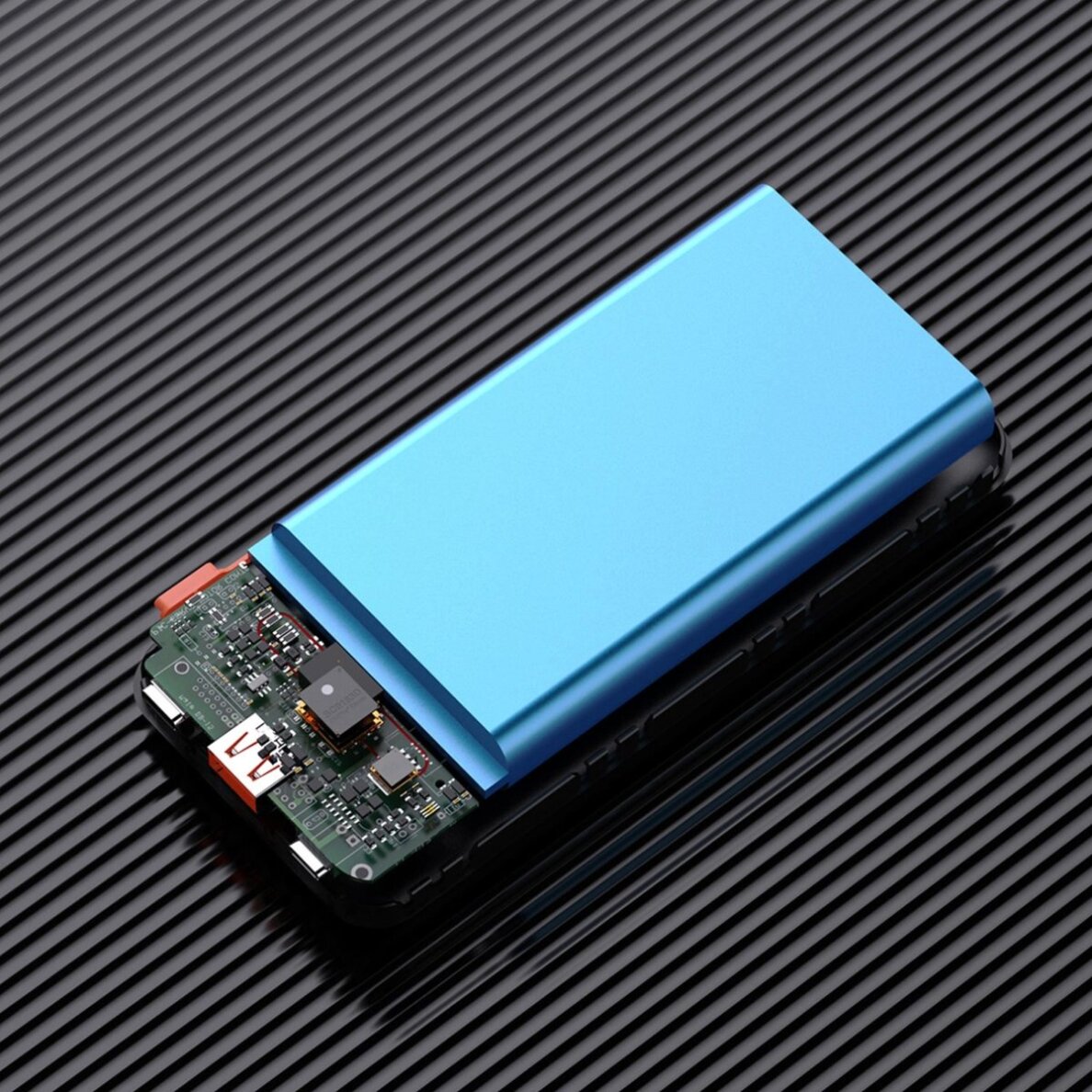 Išorinė baterija Dudao K15Pro 20000 mAh 22.5 W PD USB-C / USB-A su integruotais Lightning ir USB-C kabeliais – juoda 6 Išorinė baterija Dudao K15Pro 20000 mAh 22.5 W PD USB-C / USB-A su integruotais Lightning ir USB-C kabeliais – juoda 6