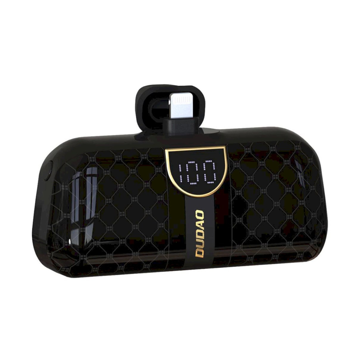 Dudao K20SL 5000mAh mini power bankLightning / USB-C connectors - Juodas Dudao K20SL 5000mAh mini power bankLightning / USB-C connectors - Juodas