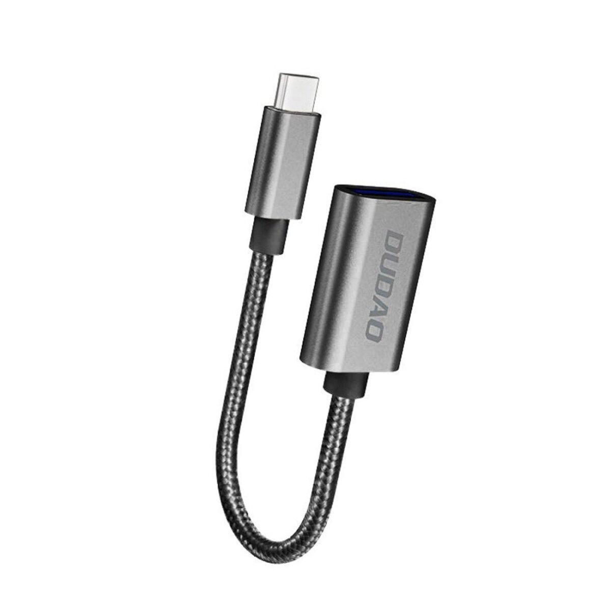 Adapteris Dudao L15T OTG USB-C – USB-A – pilkas