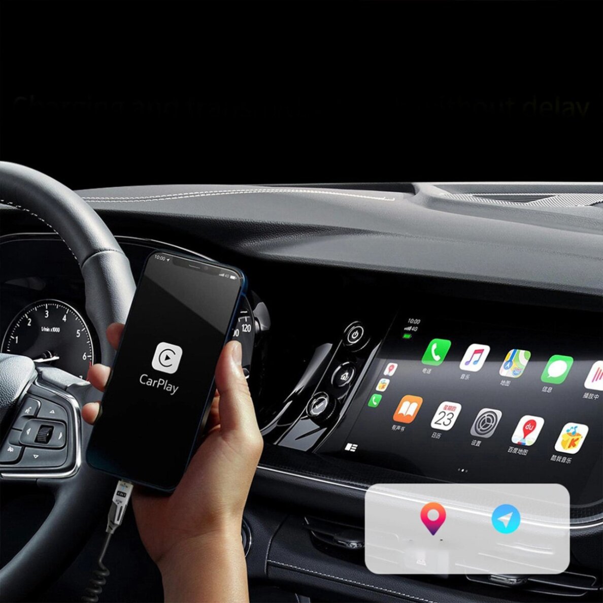 Krovimo kabelis Dudao L20 Pro 4-in-1 USB-A / USB-C – Lightning / USB-C – juodas 4