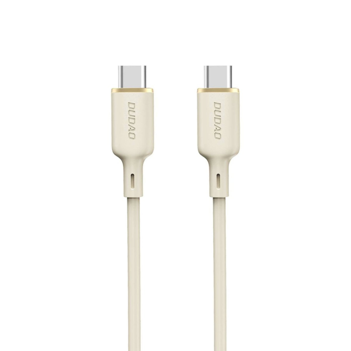 Dudao L7SCC USB-C - USB-C Kabelis 100W 2m - beige Dudao L7SCC USB-C - USB-C Kabelis 100W 2m - beige