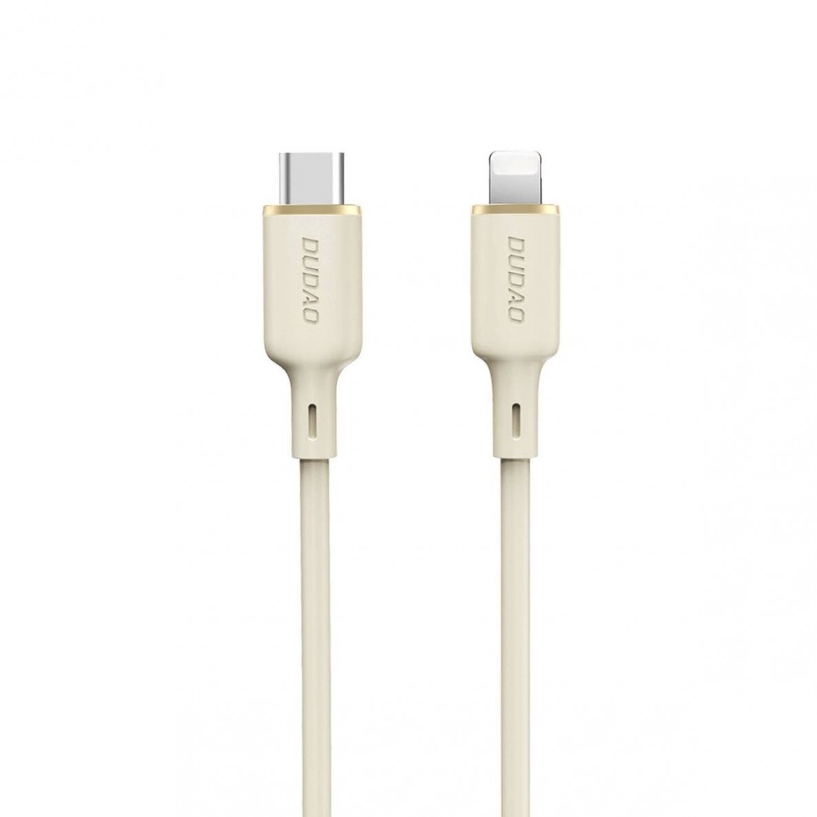 Akcija! Dudao L7SCL USB-C - Lightning Kabelis 30W 1m - beige Akcija! Dudao L7SCL USB-C - Lightning Kabelis 30W 1m - beige