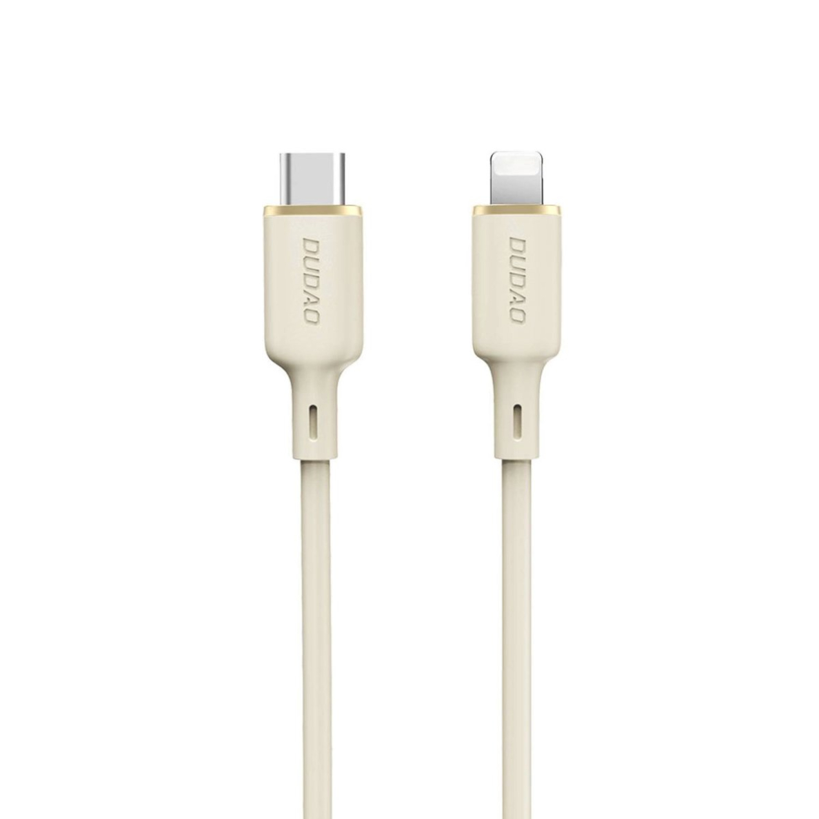 Dudao L7SCL USB-C - Lightning Kabelis 30W 1m - beige Dudao L7SCL USB-C - Lightning Kabelis 30W 1m - beige