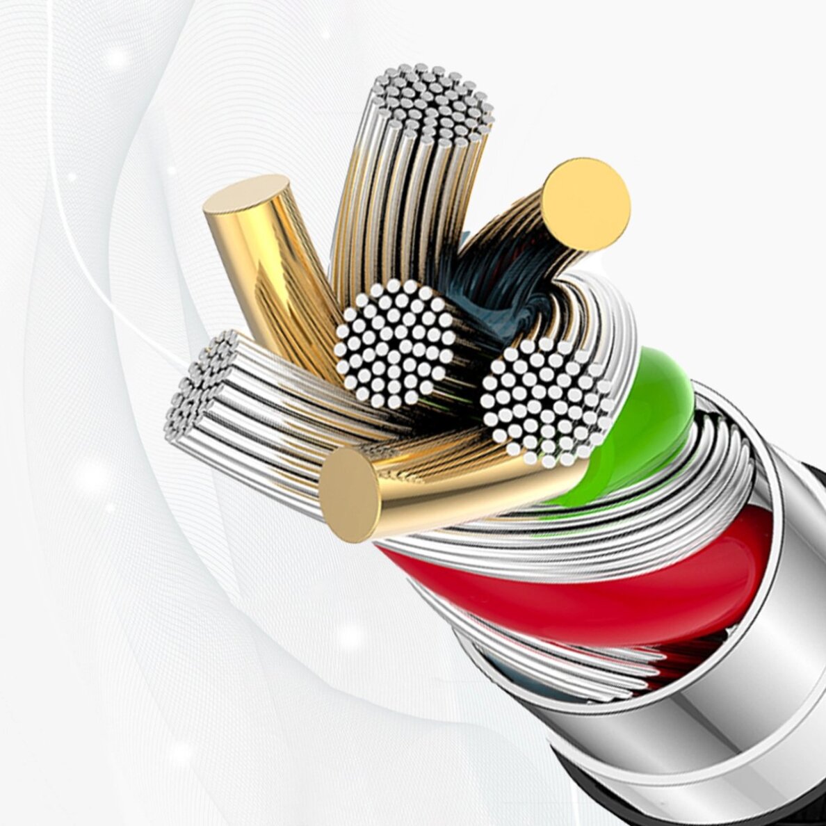 Krovimo kabelis Dudao L9C USB-C – USB-C 1 m – baltas 8 Krovimo kabelis Dudao L9C USB-C – USB-C 1 m – baltas 8