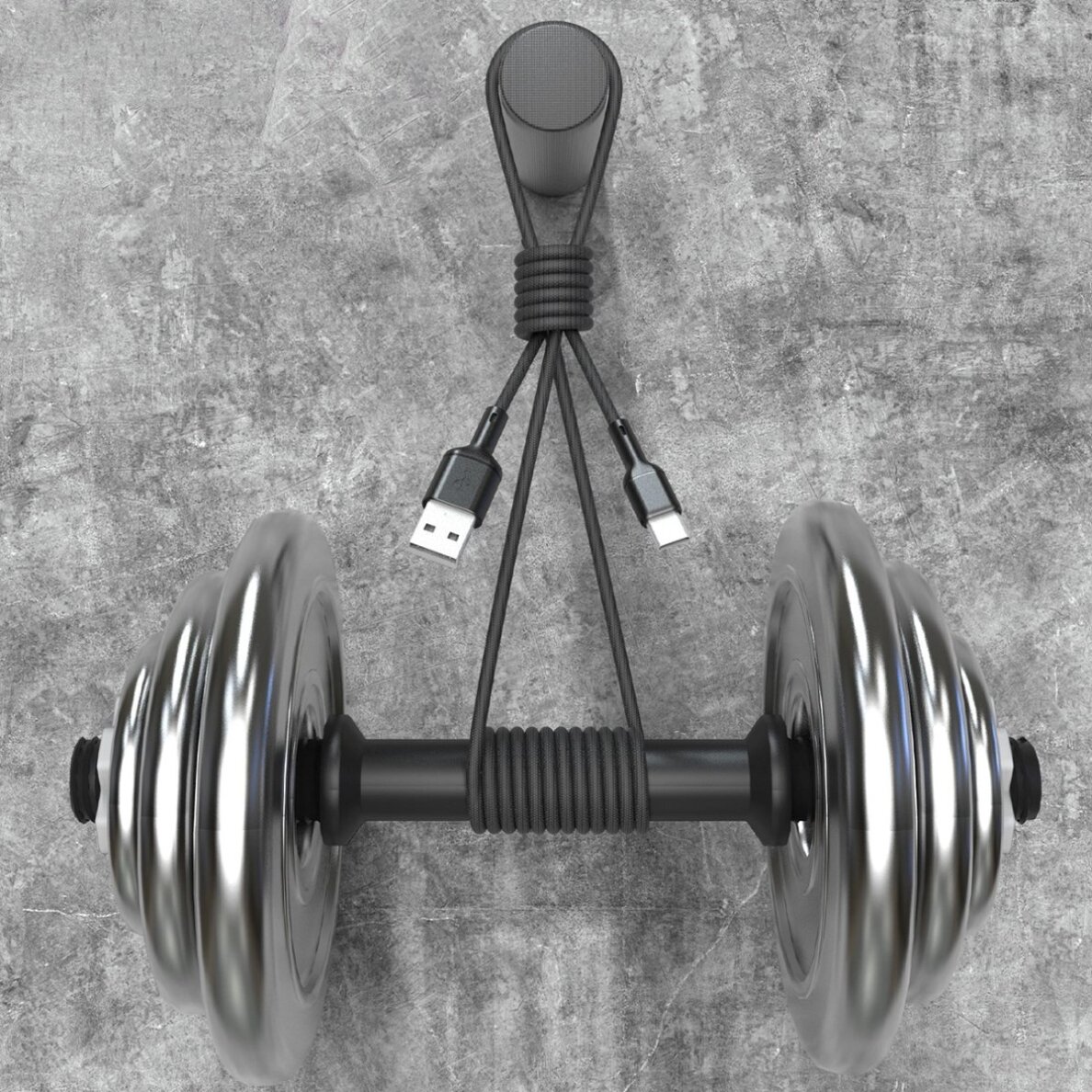 Krovimo kabelis Dudao L9T USB-A – USB-C 1 m – juodas 1