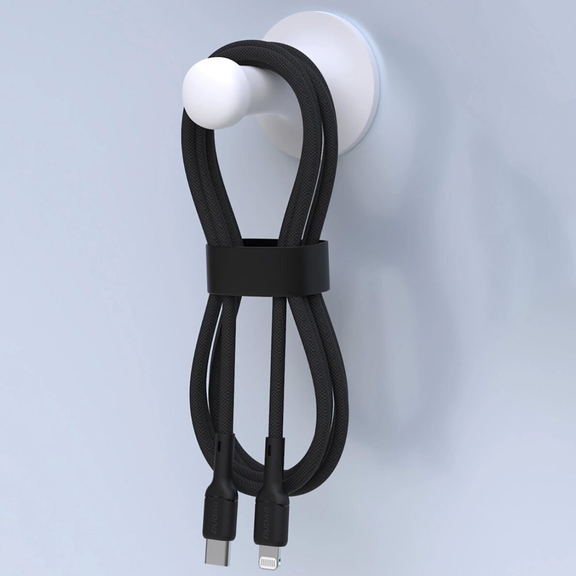 Krovimo kabelis Dudao L9X USB-C – Lightning 1 m – juodas 2 Krovimo kabelis Dudao L9X USB-C – Lightning 1 m – juodas 2