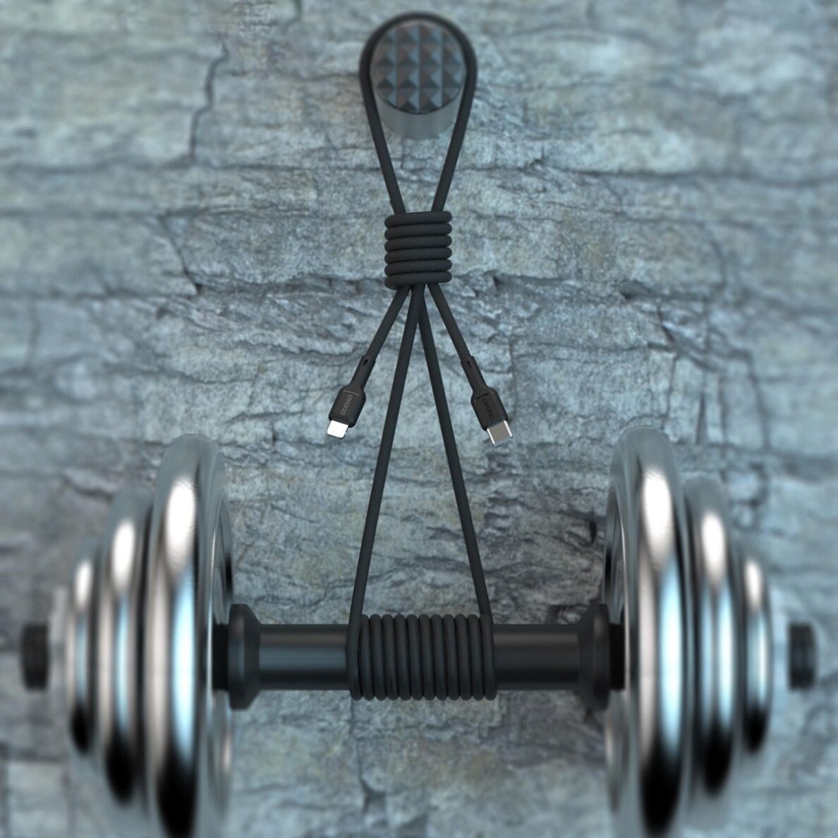 Krovimo kabelis Dudao L9X USB-C – Lightning 2 m – juodas 4