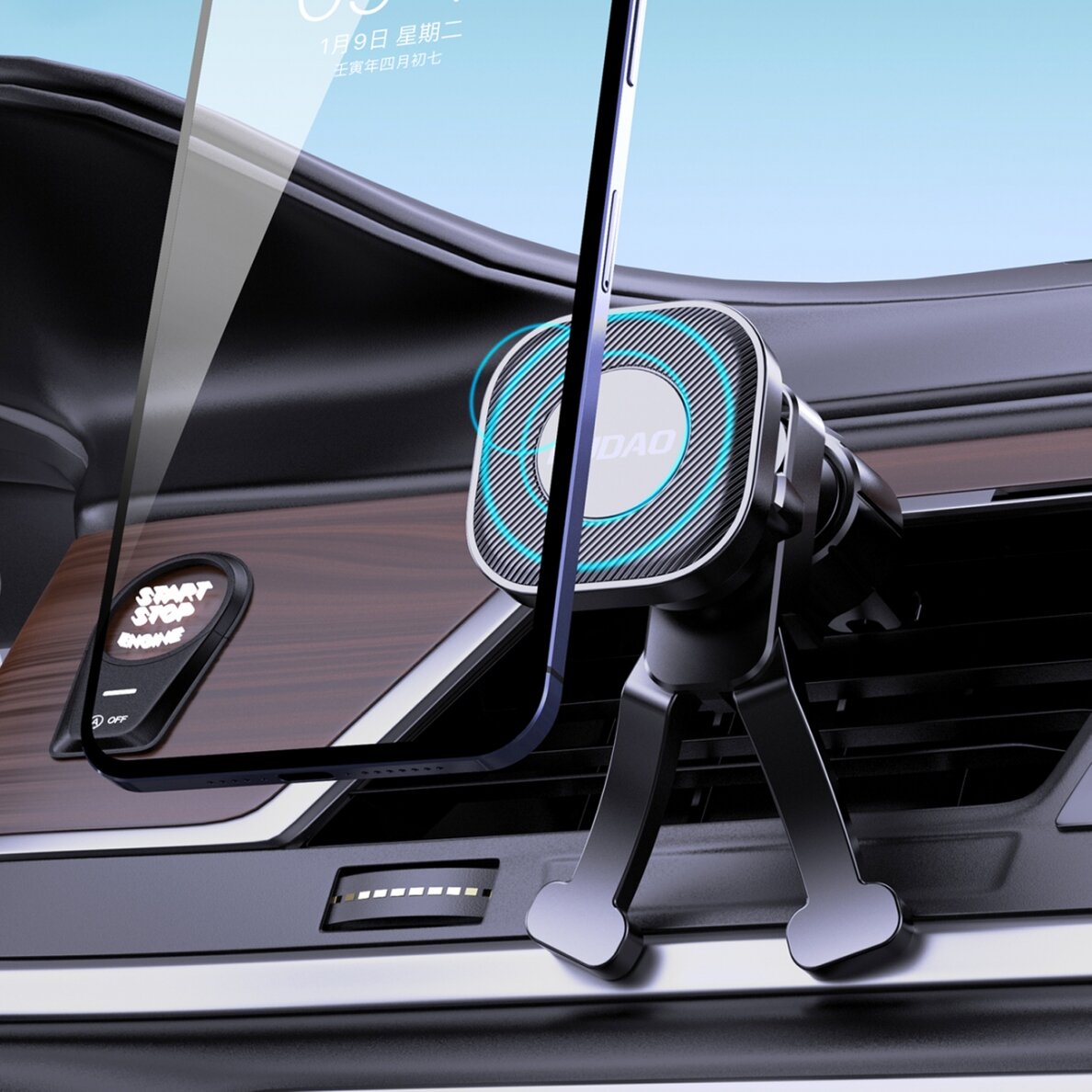 Laikiklis Dudao magnetic car holder for air vent (F6Pro) 1 Laikiklis Dudao magnetic car holder for air vent (F6Pro) 1