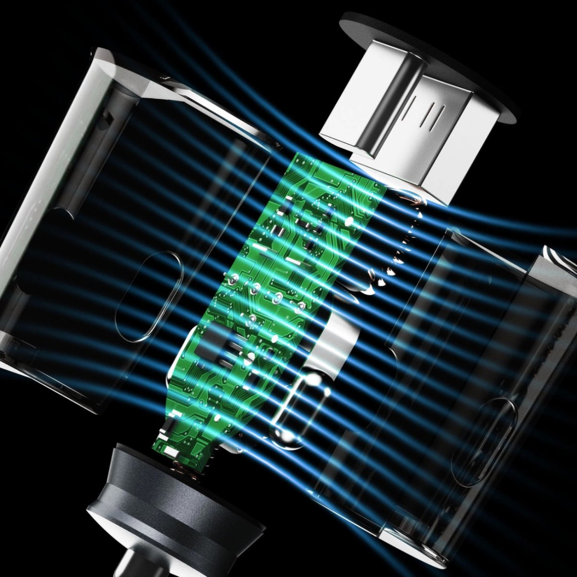 Dudao R4T 30W USB-A / USB-C automobilinis įkroviklis – pilkas 6