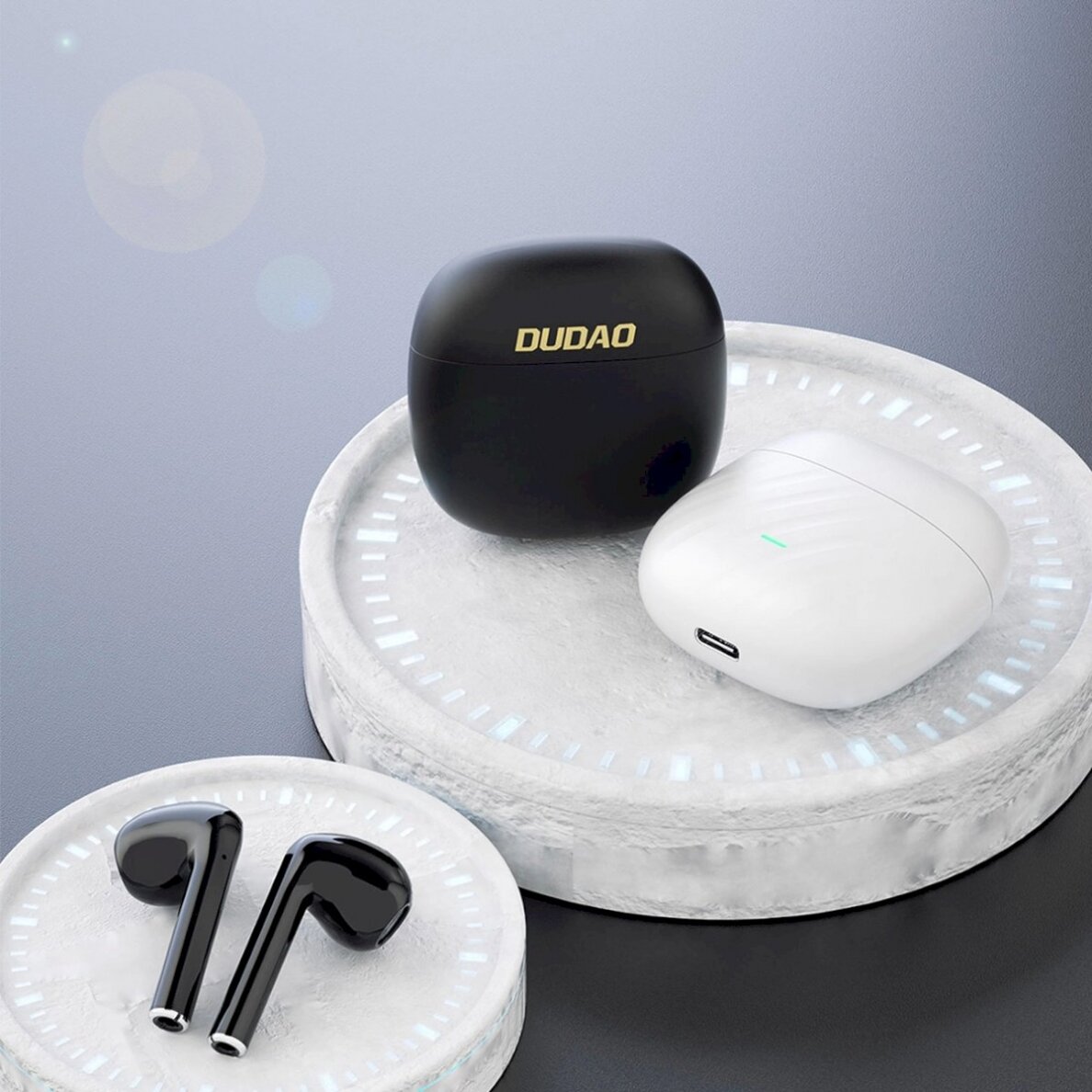 Dudao U14+ wireless in-ear TWS Bluetooth 5.3 Ausinės - Juodas 3 Dudao U14+ wireless in-ear TWS Bluetooth 5.3 Ausinės - Juodas 3