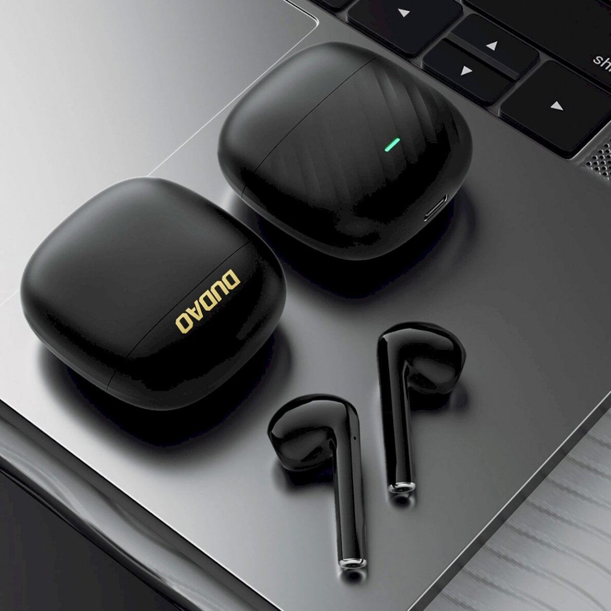 Dudao U14+ wireless in-ear TWS Bluetooth 5.3 Ausinės - Juodas 4 Dudao U14+ wireless in-ear TWS Bluetooth 5.3 Ausinės - Juodas 4