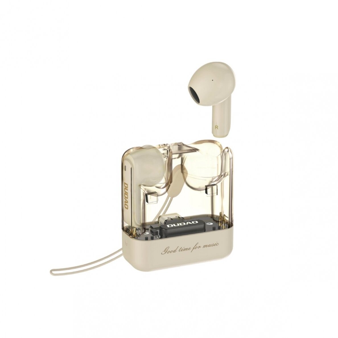 Dudao U18Pro Bluetooth 5.3 TWS wireless Ausinės - beige Dudao U18Pro Bluetooth 5.3 TWS wireless Ausinės - beige