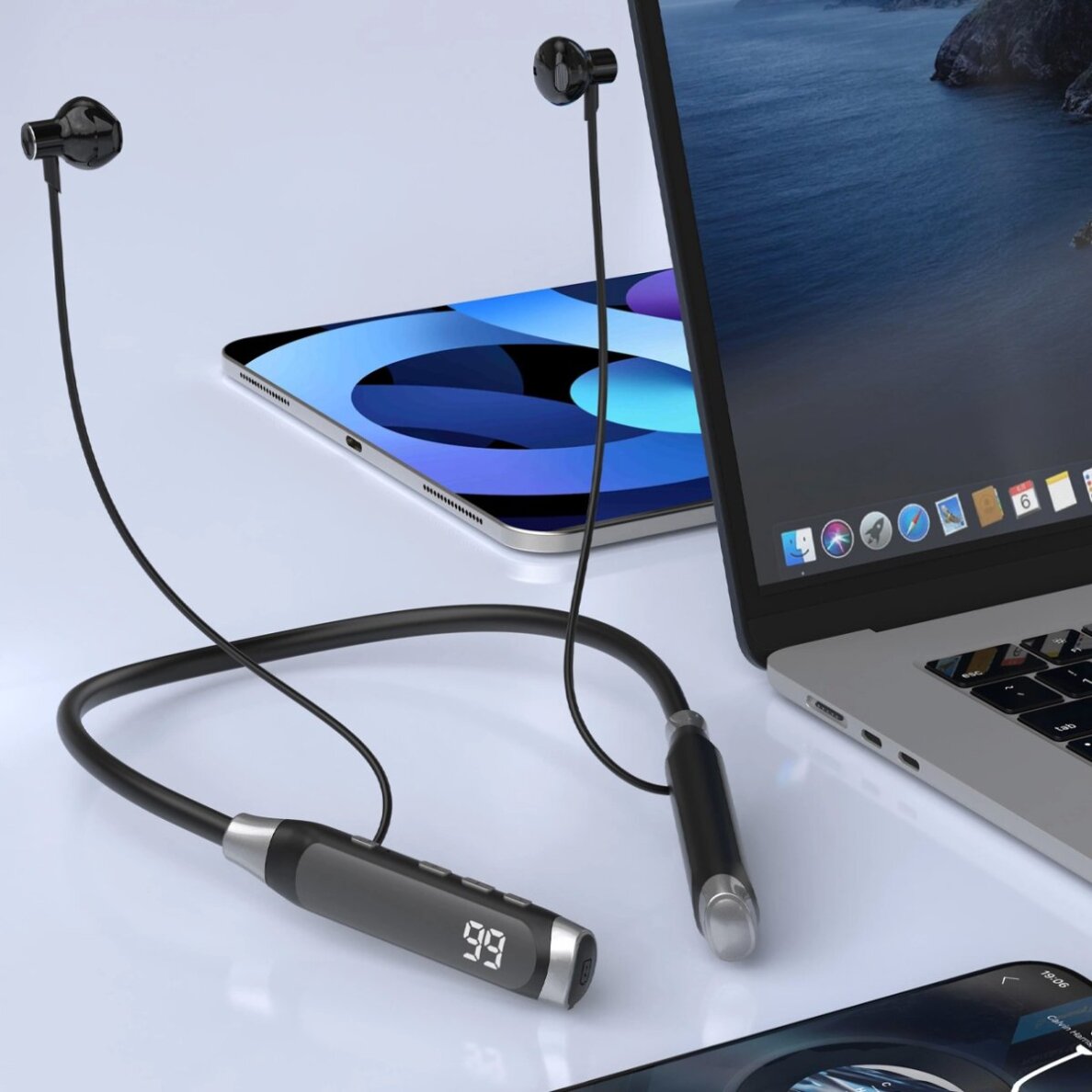 Belaidės ausinės Dudao U2 Max Bluetooth – juodos 5