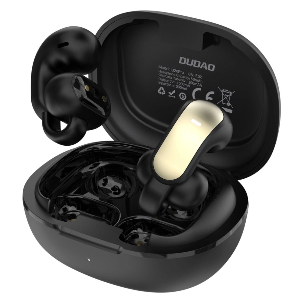 Belaidės ausinės Dudao U20 Pro TWS Bluetooth – juodos