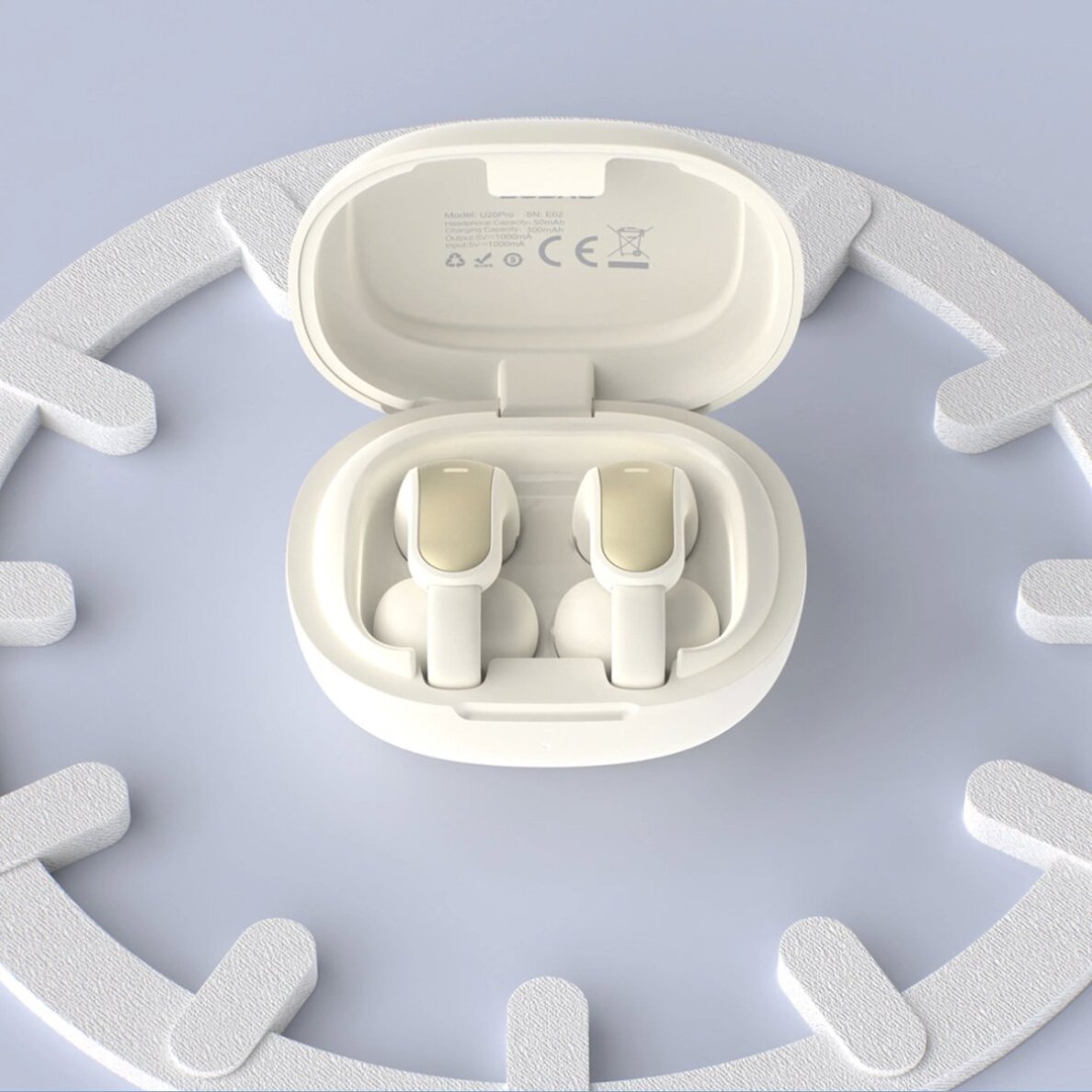 Belaidės ausinės Dudao U20 Pro TWS Bluetooth – baltos 3