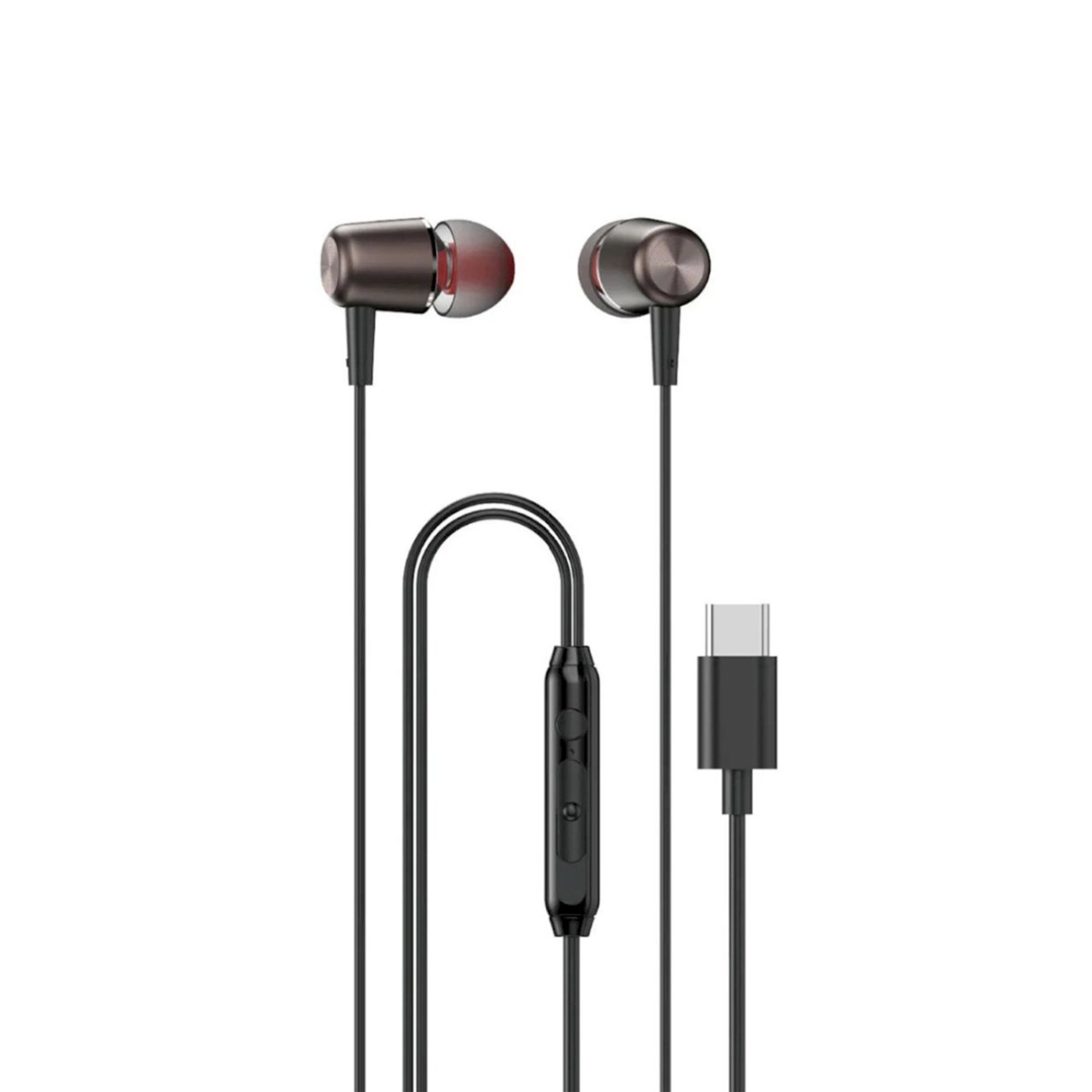 Dudao X1PROT in-ear laidinės USB-C ausinės 1.2 m – juodas Dudao X1PROT in-ear laidinės USB-C ausinės 1.2 m – juodas