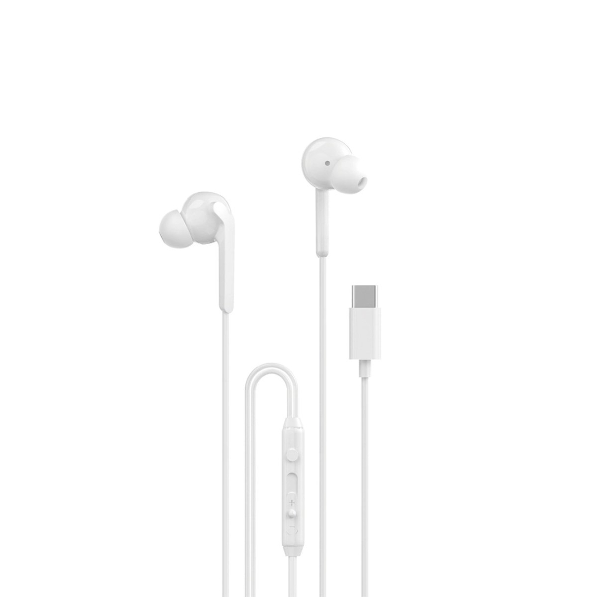 Dudao X3C+ in-ear laidinės USB-C ausinės 1.2 m – baltas Dudao X3C+ in-ear laidinės USB-C ausinės 1.2 m – baltas