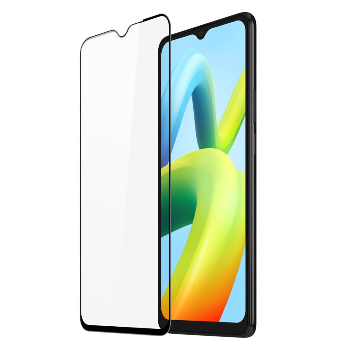 Ekrano apsauga Dux Ducis 9D Tempered Glass Xiaomi Redmi A2 / Redmi A1 Juodais kraštais