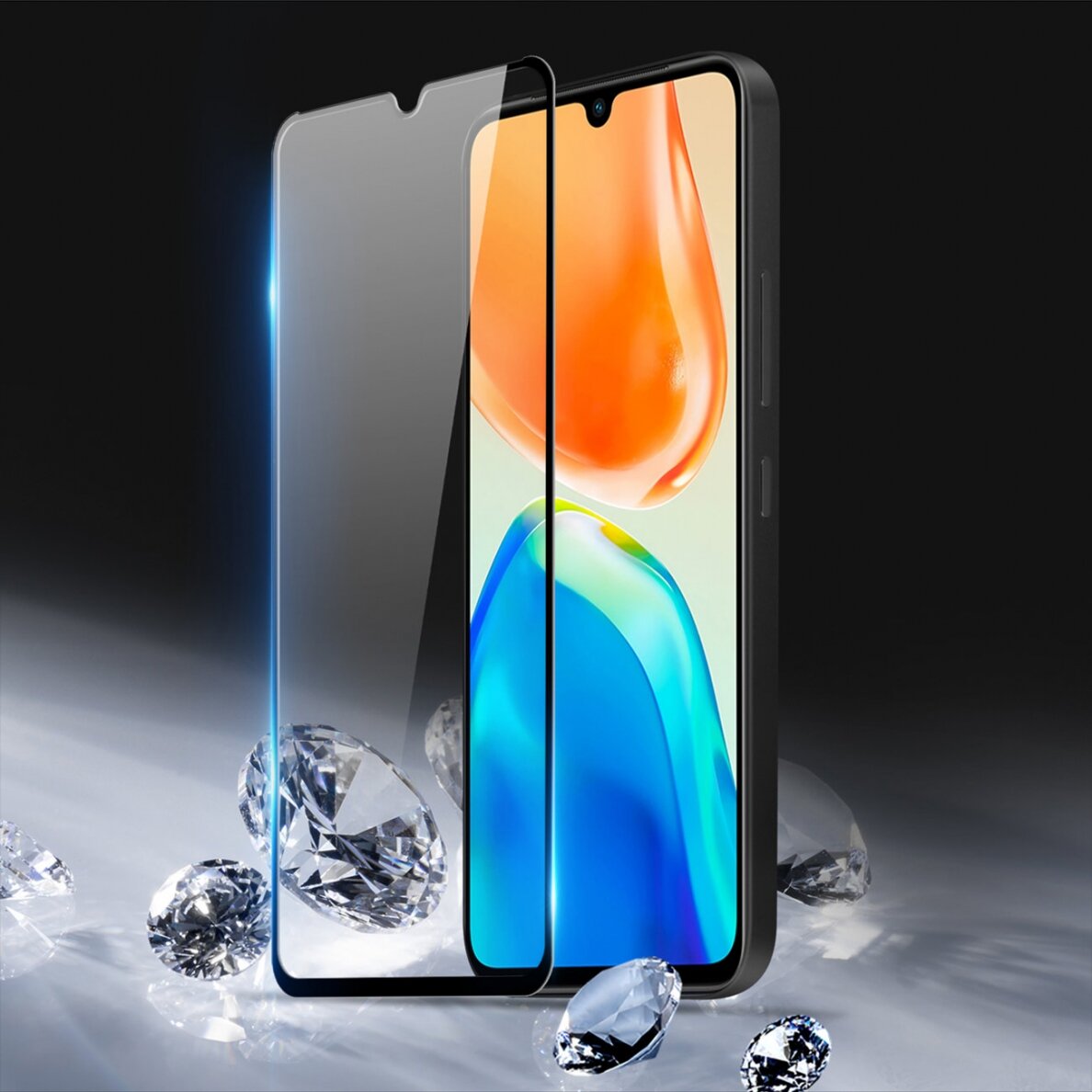 Ekrano apsauga Dux Ducis 9D Tempered Glass Vivo Y35 / Vivo Y22 / Vivo Y22s Juodais kraštais UGLX912 4 Ekrano apsauga Dux Ducis 9D Tempered Glass Vivo Y35 / Vivo Y22 / Vivo Y22s Juodais kraštais UGLX912 4