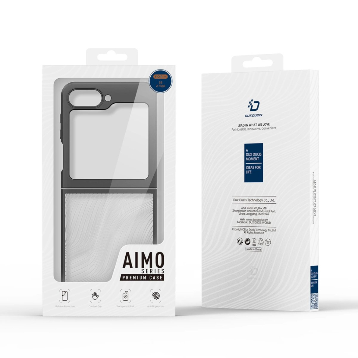 Dux Ducis Aimo Dėklas Samsung Galaxy Z Flip 6 - Juodas 2 Dux Ducis Aimo Dėklas Samsung Galaxy Z Flip 6 - Juodas 2