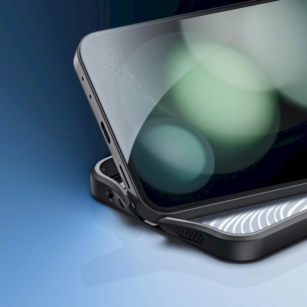 Dux Ducis Aimo Dėklas Samsung Galaxy Z Flip 6 - Juodas 9 Dux Ducis Aimo Dėklas Samsung Galaxy Z Flip 6 - Juodas 9