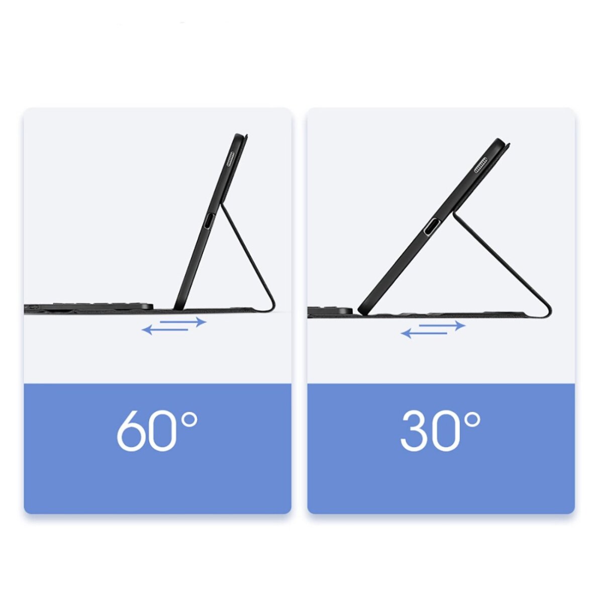 Samsung Tab S6 Lite dėklas Dux Ducis Bluetooth Keyboard (TK serija) – juodas 4