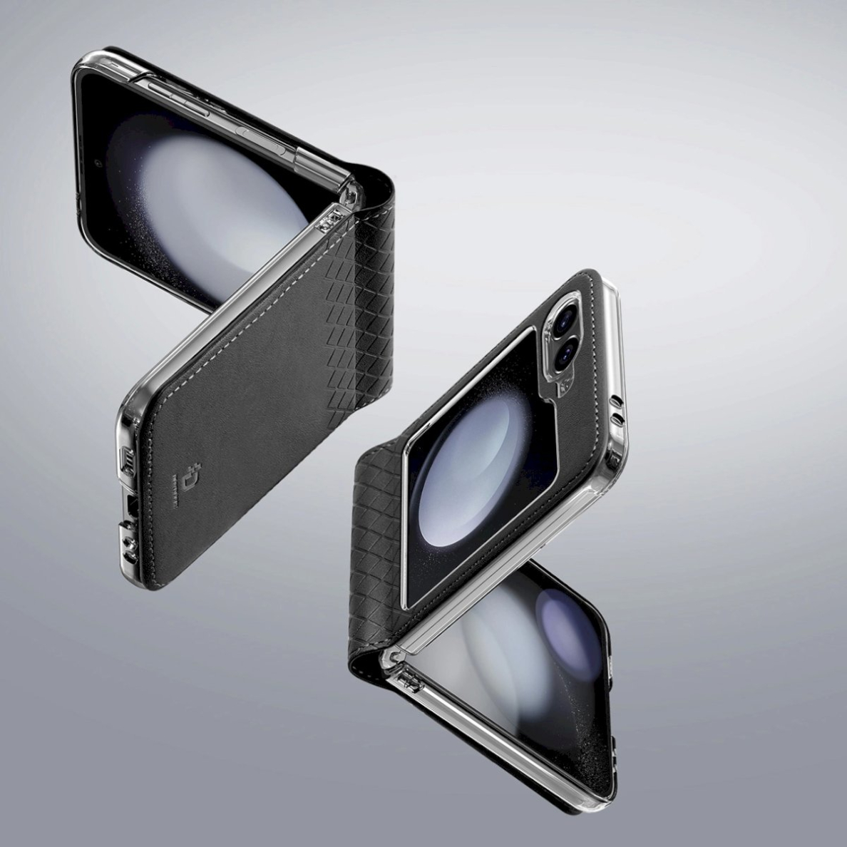 Dux Ducis Brill odinis dėklas Samsung Galaxy Z Flip 6 with flap and card slot - Juodas 6 Dux Ducis Brill odinis dėklas Samsung Galaxy Z Flip 6 with flap and card slot - Juodas 6