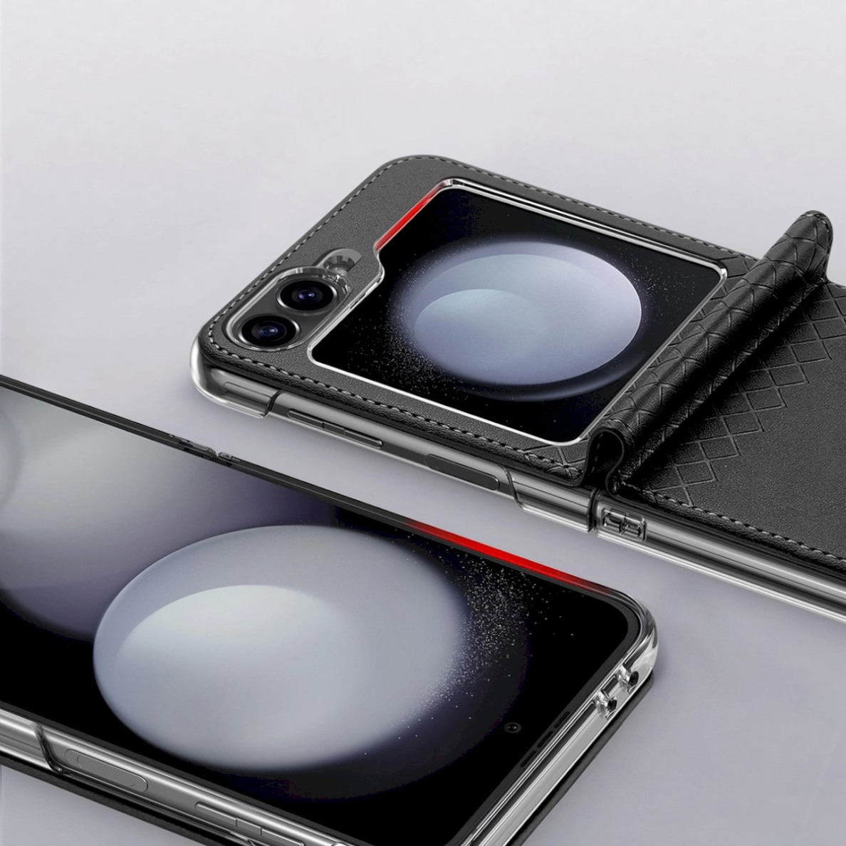 Dux Ducis Brill odinis dėklas Samsung Galaxy Z Flip 6 with flap and card slot - Juodas 8 Dux Ducis Brill odinis dėklas Samsung Galaxy Z Flip 6 with flap and card slot - Juodas 8