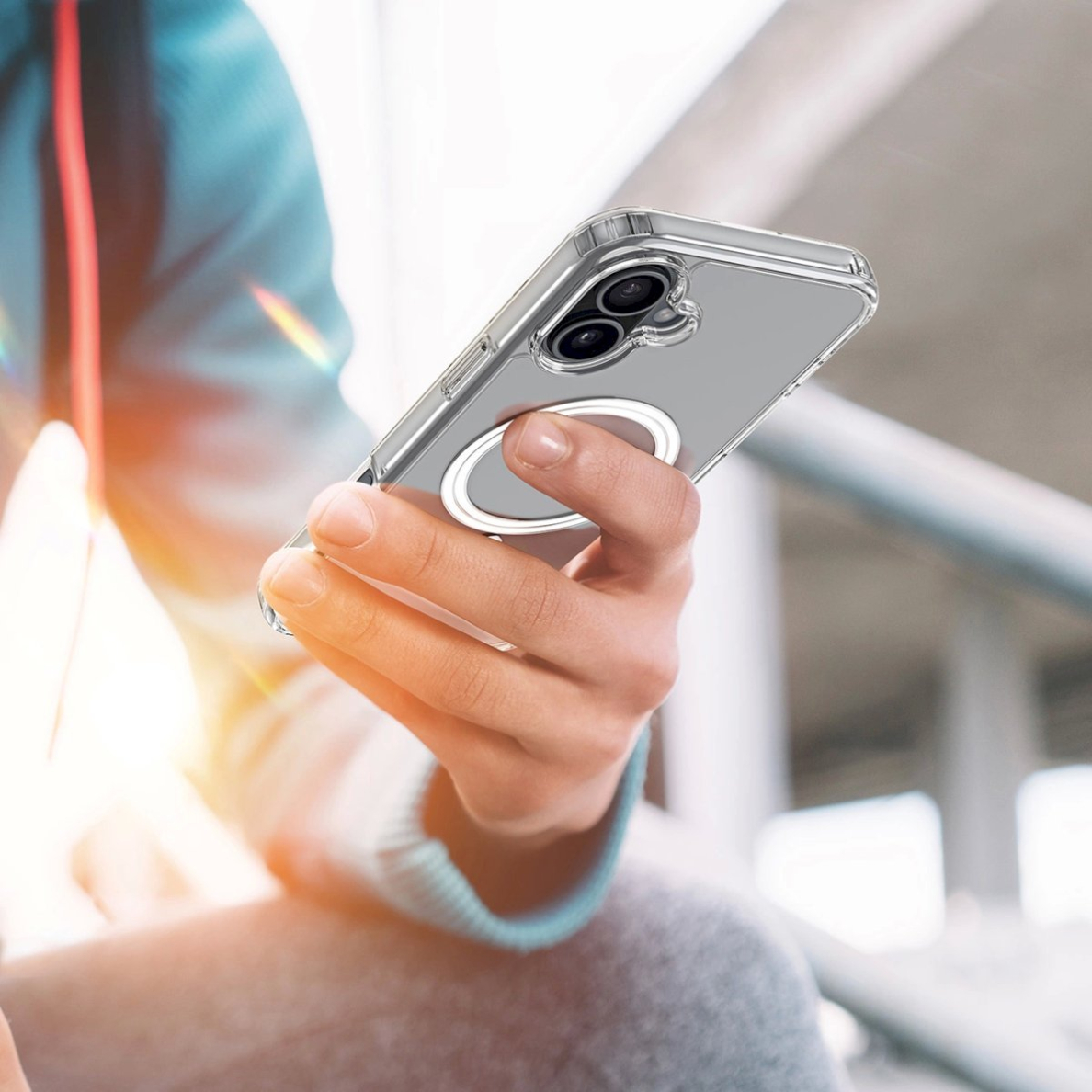 Dux Ducis Clin Mag MagSafe dėklas iPhone 16 - Permatomas 12 Dux Ducis Clin Mag MagSafe dėklas iPhone 16 - Permatomas 12